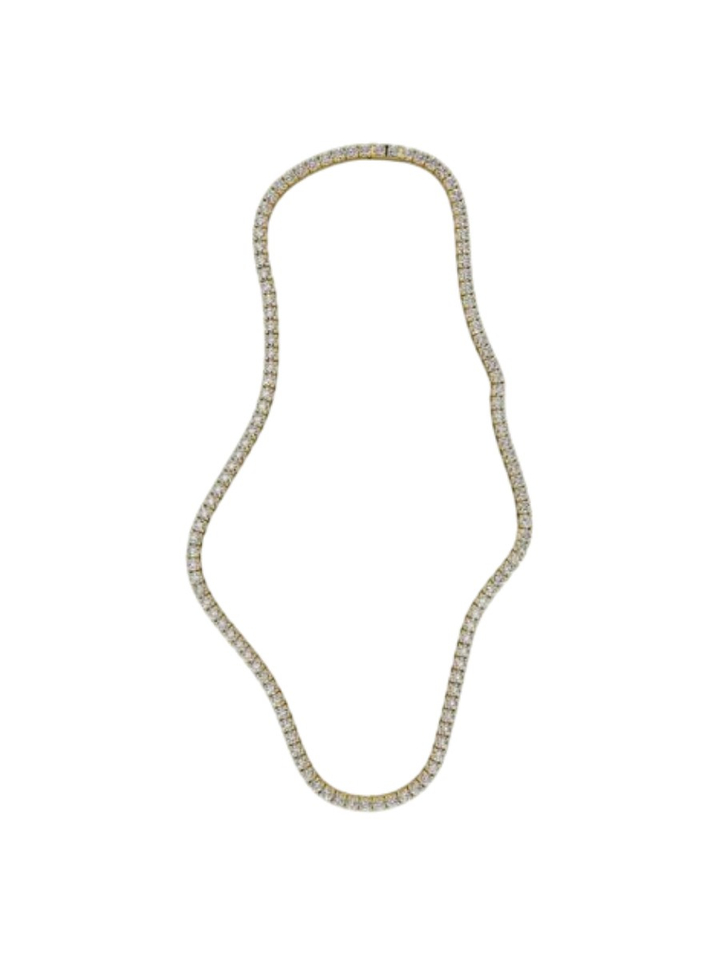 Gouden ketting Tennis 4MM Billion Avenue 