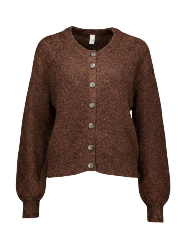 Bruine gilet met knopen Johi Y.A.S