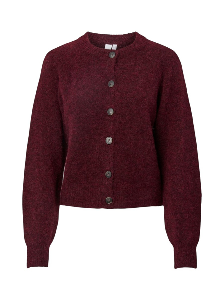 Bordeaux gilet met knopen Johi Y.A.S