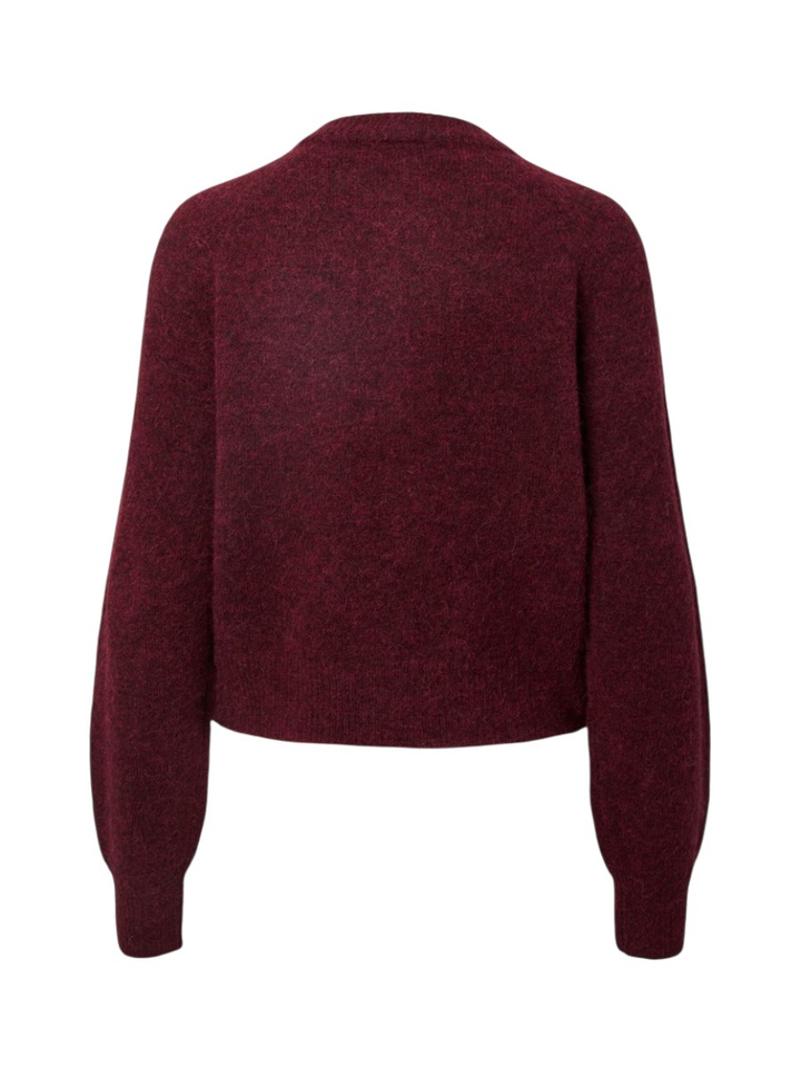 Bordeaux gilet met knopen Johi Y.A.S