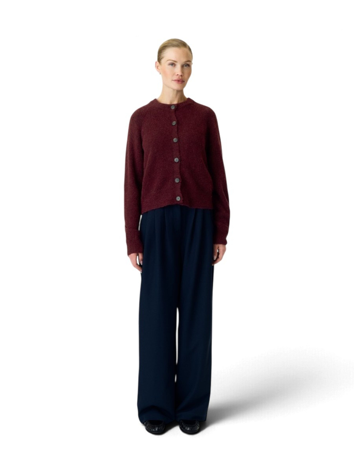 Bordeaux gilet met knopen Johi Y.A.S