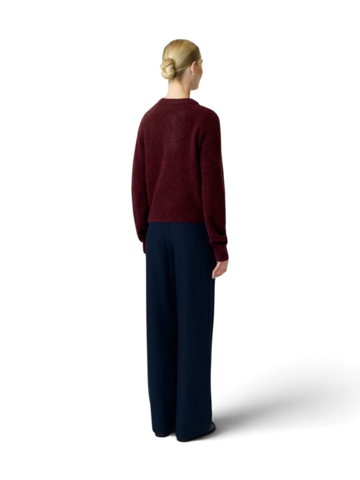 Bordeaux gilet met knopen Johi Y.A.S