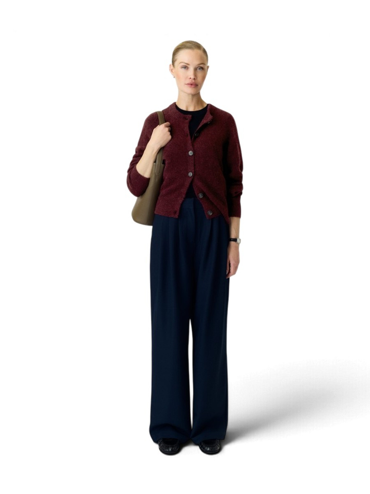 Bordeaux gilet met knopen Johi Y.A.S