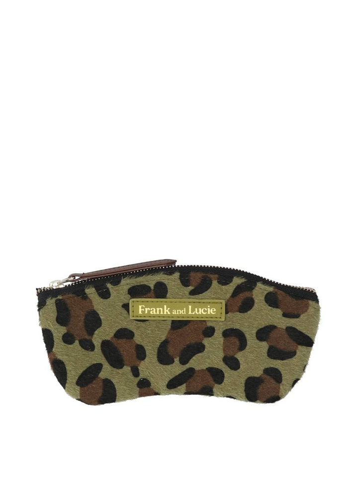 Groene brillencase met panterprint Companion Frank And Lucie