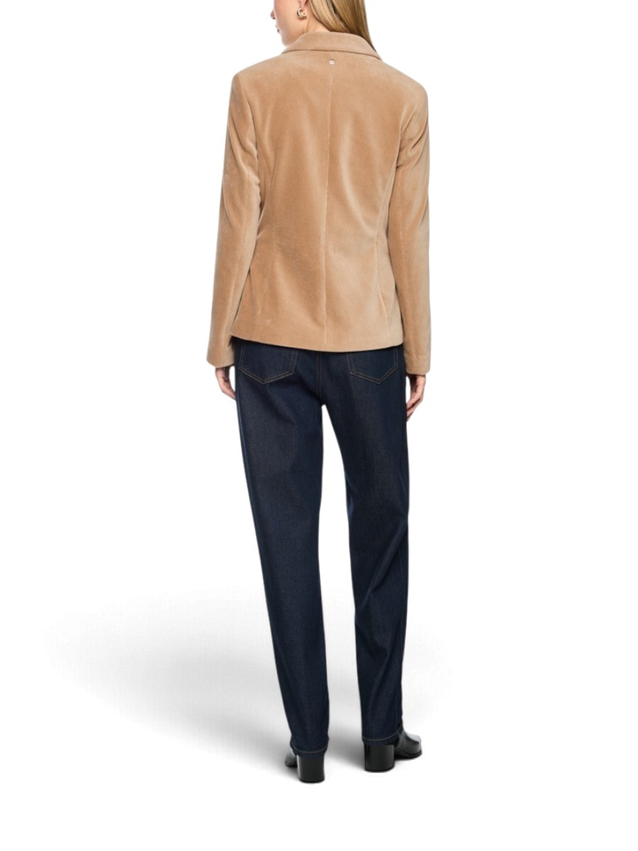 Beige ribfluwelen blazer Marccain