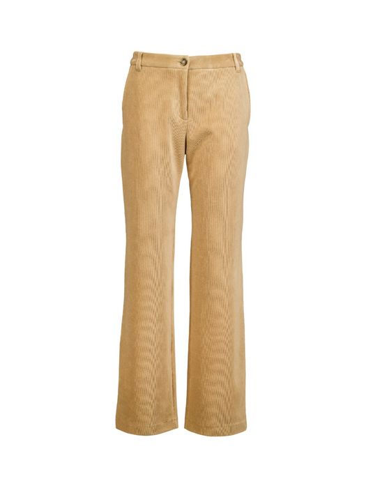 Beige broek van fijn corduroy Marccain