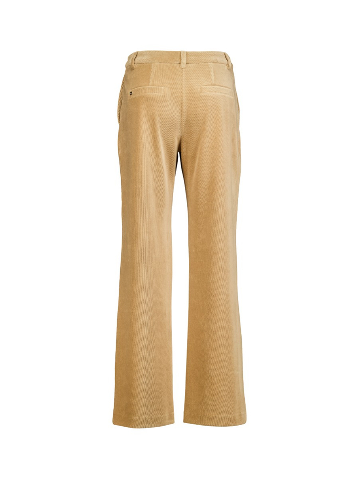 Beige broek van fijn corduroy Marccain