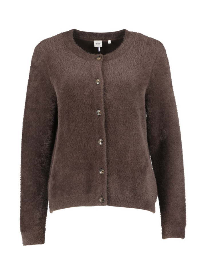Bruine gilet met knopen Brax