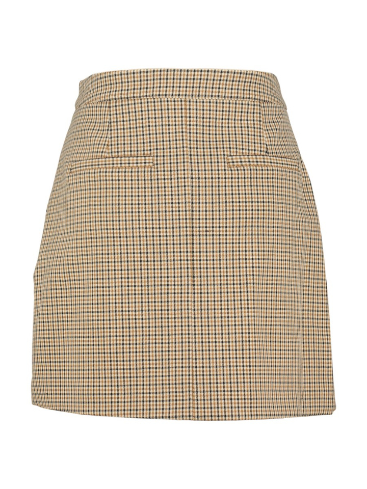 Beige geruite rok Elara Selected Women 