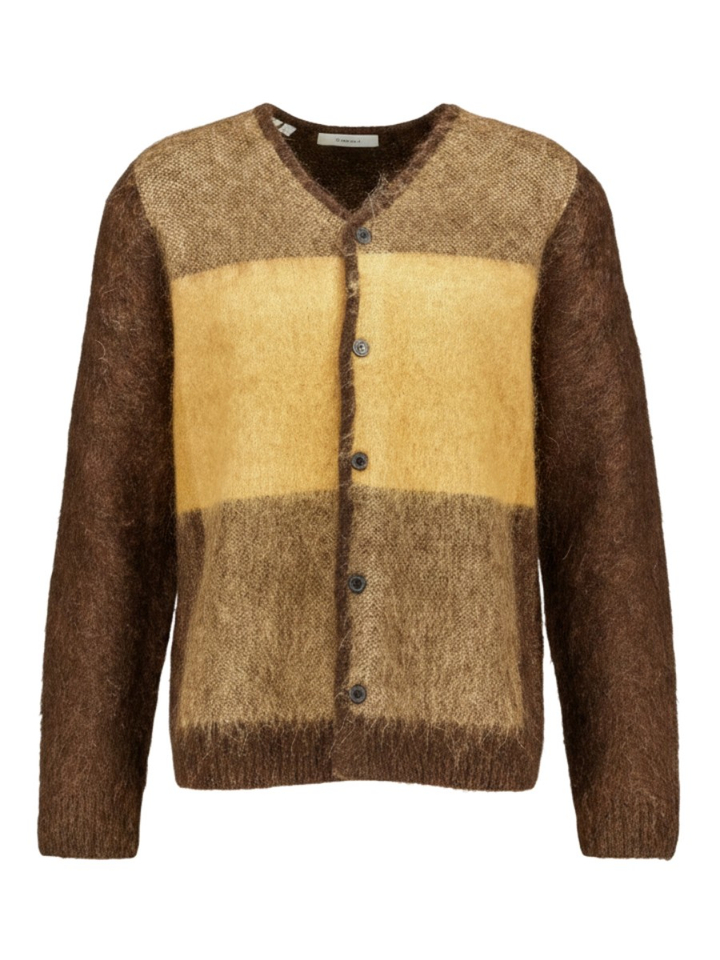 Bruine gebreide gilet Selected