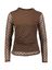 Bruine T-shirt met polkadot print Vila 