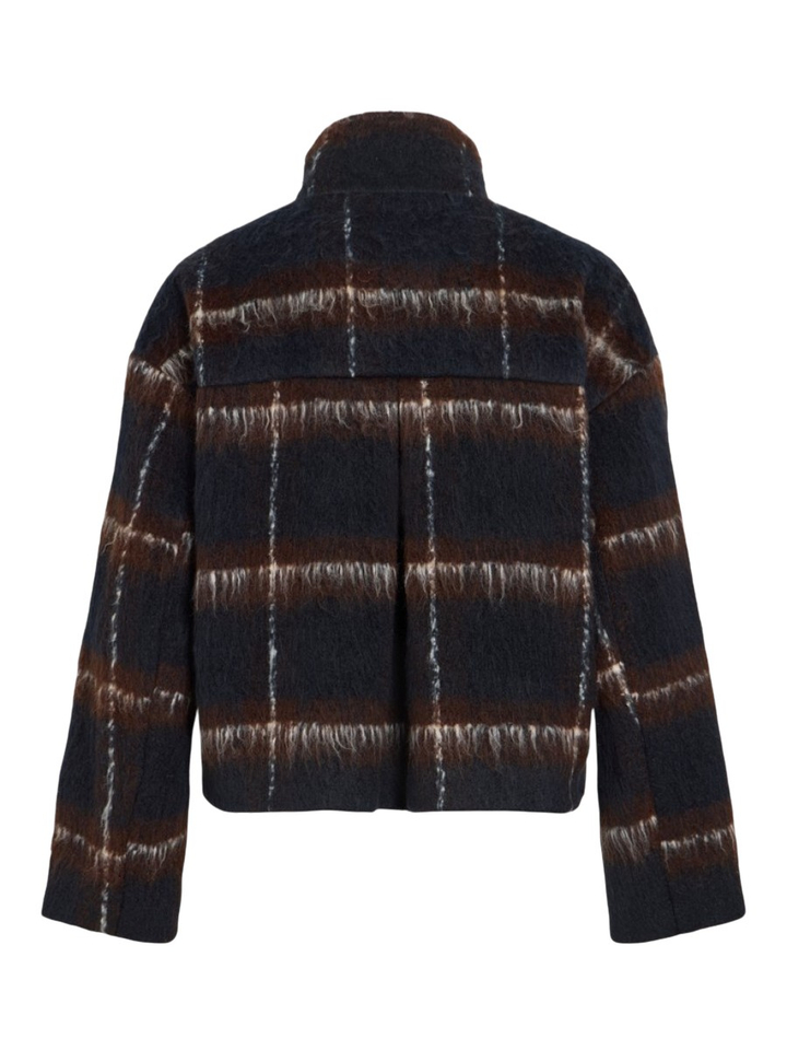 Bruine vest in ruit motief Cimelon Vila