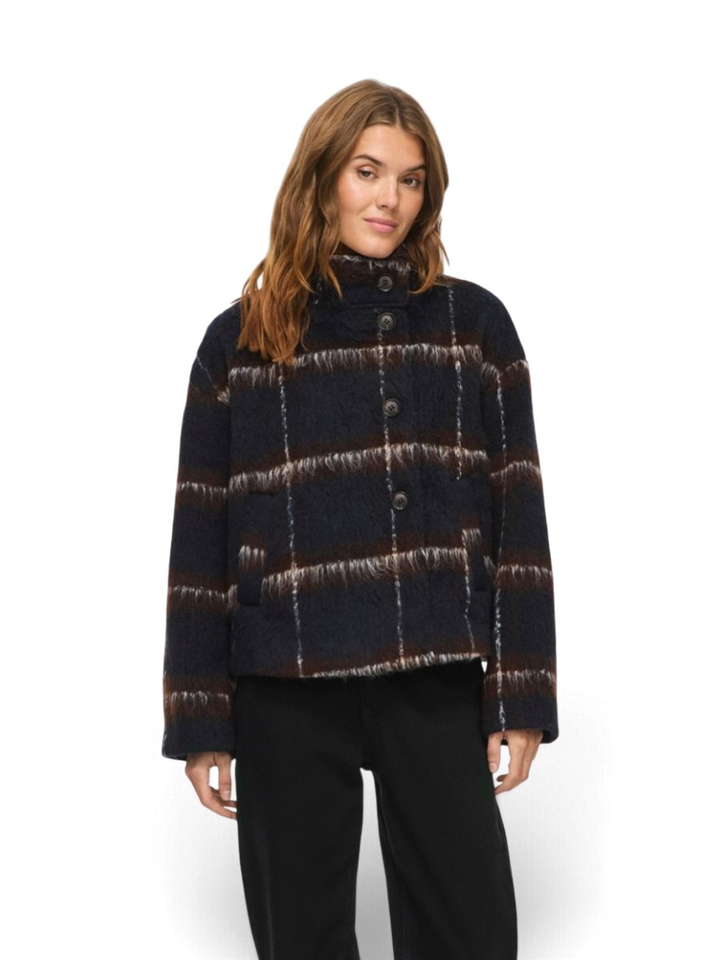 Bruine vest in ruit motief Cimelon Vila