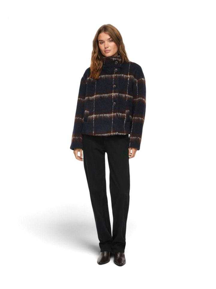 Bruine vest in ruit motief Cimelon Vila