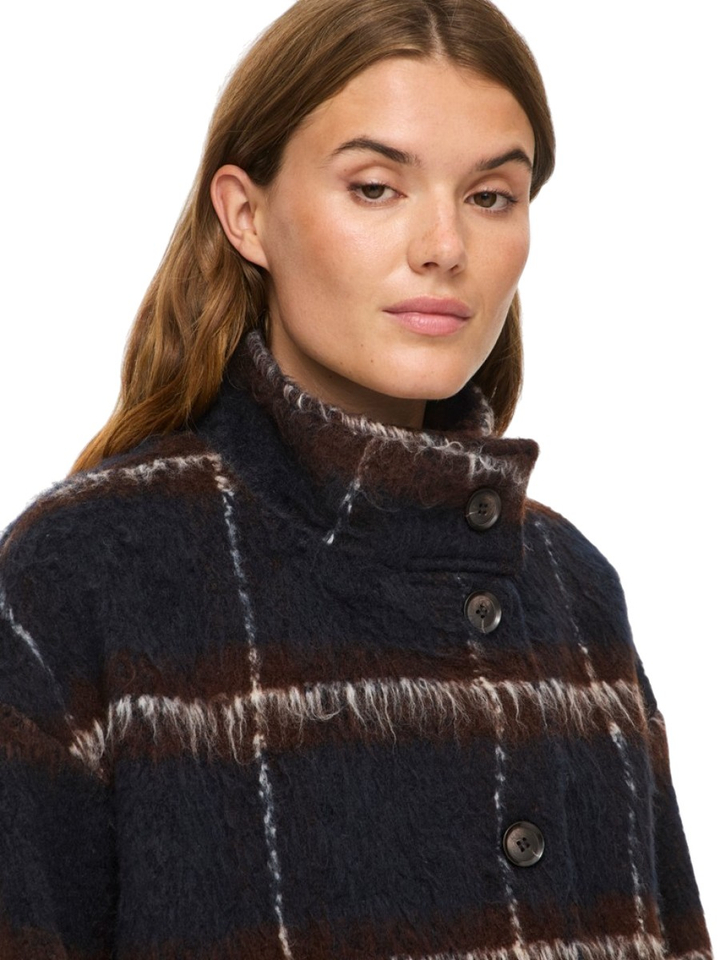 Bruine vest in ruit motief Cimelon Vila
