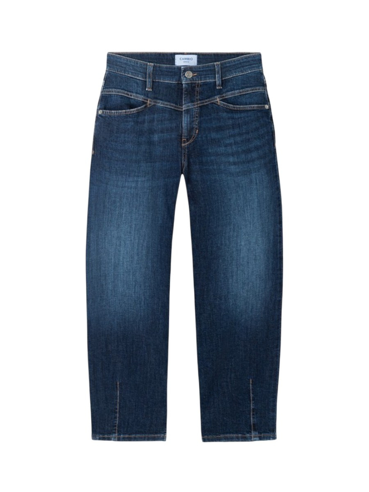 Donkerblauwe balloon jeans Elin Cambio 