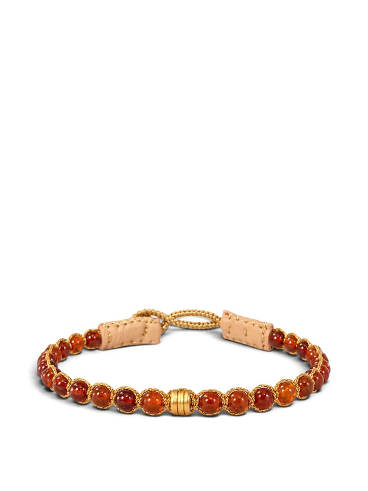 Bruine armband met grote parels Garnet Ibu Jewels