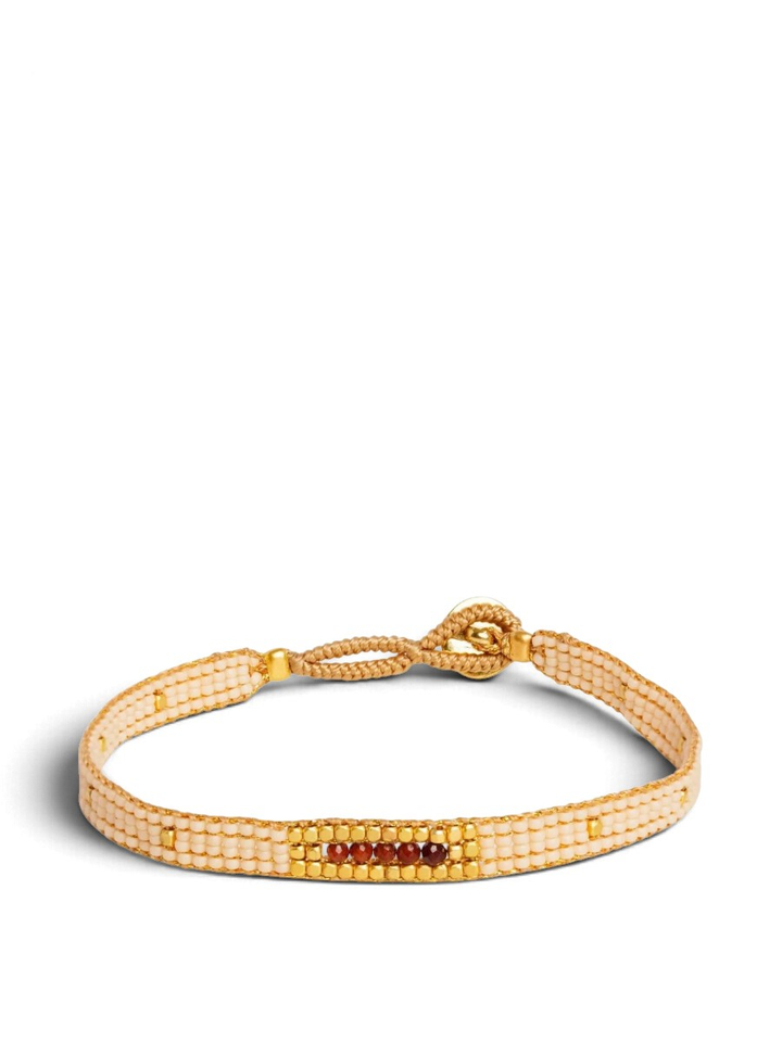 Beige armband met verschillende patronen Antique Beige Ibu Jewels