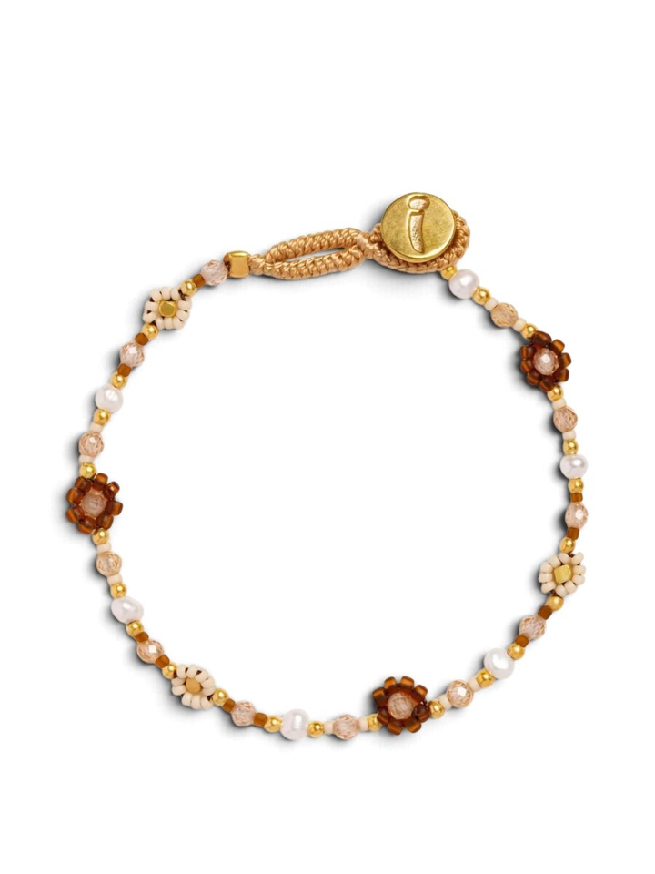 Gouden armband met bloemen Ibu Jewels