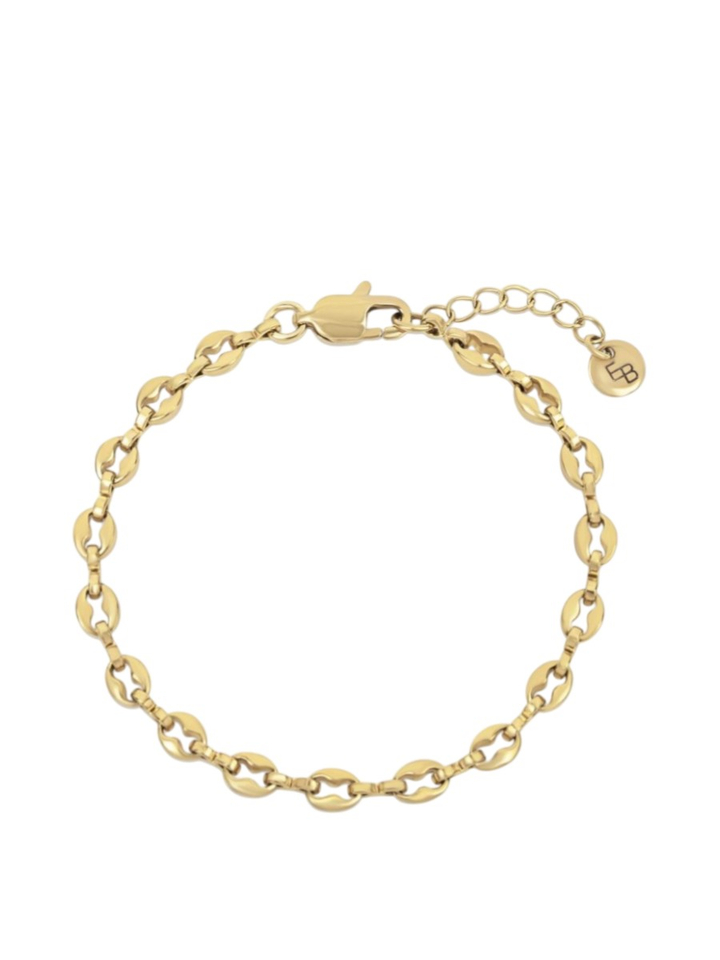 Gouden armband met schakels Ellen Beekmans