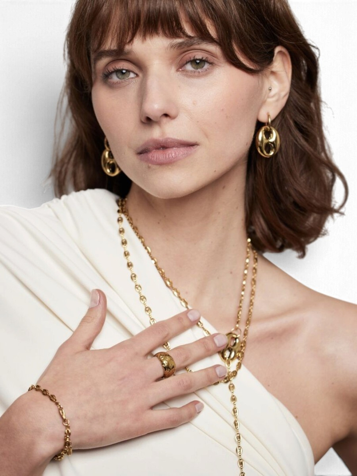 Gouden armband met schakels Ellen Beekmans