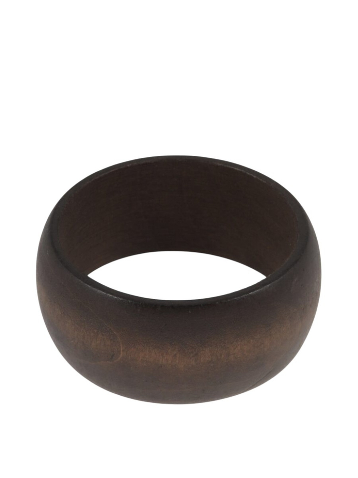 Mat bruine houten bangle large Ellen Beekmans 