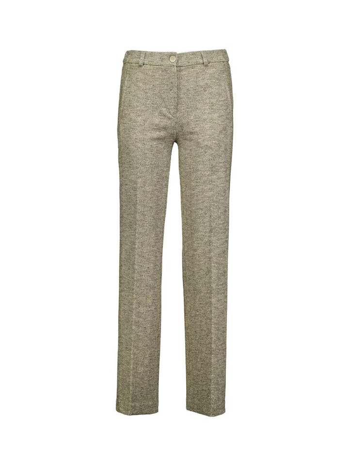 Grijze broek met structuur Peggy Flared Raphaela 