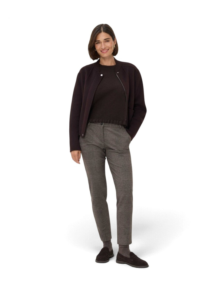 Bruine geruite broek Maron Brax