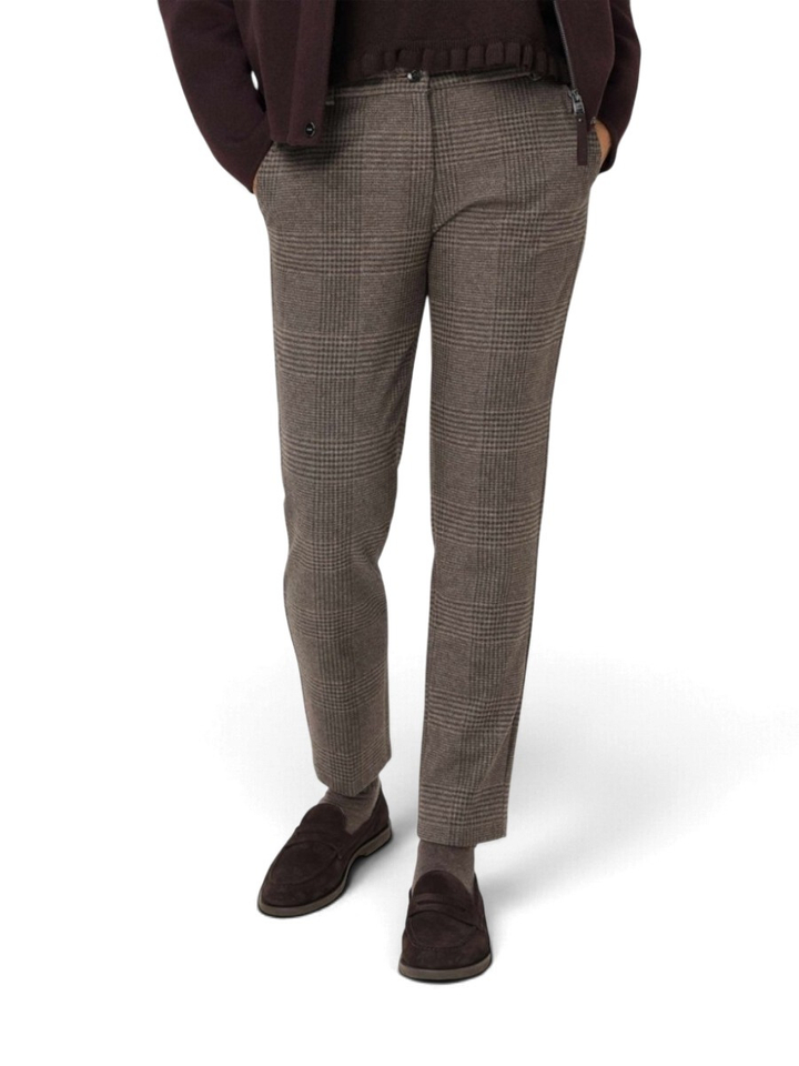 Bruine geruite broek Maron Brax