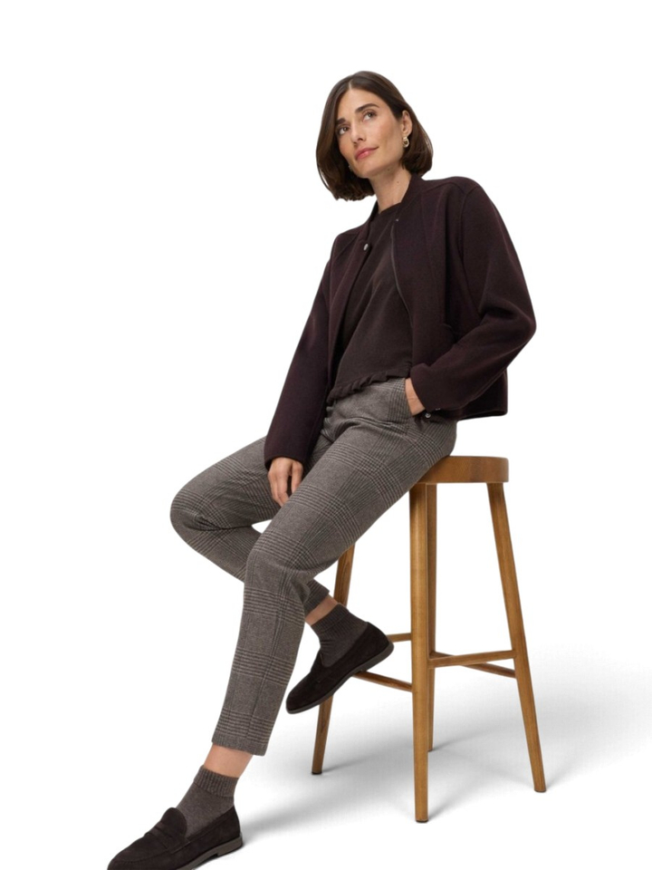 Bruine geruite broek Maron Brax