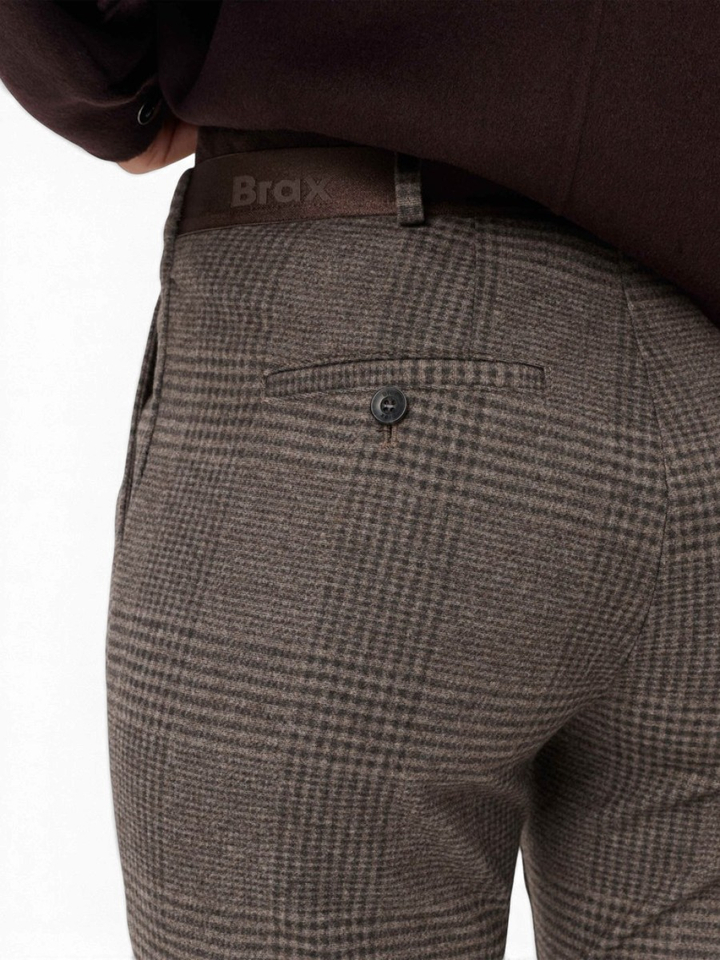 Bruine geruite broek Maron Brax
