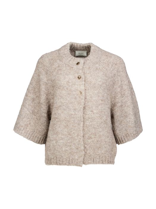 Beige trui met knoopsluiting Benuta Neo Noir