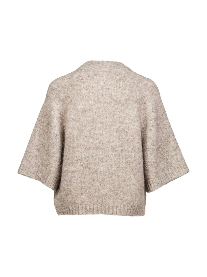 Beige trui met knoopsluiting Benuta Neo Noir