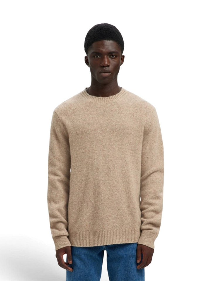 Beige klassieke trui Selected 