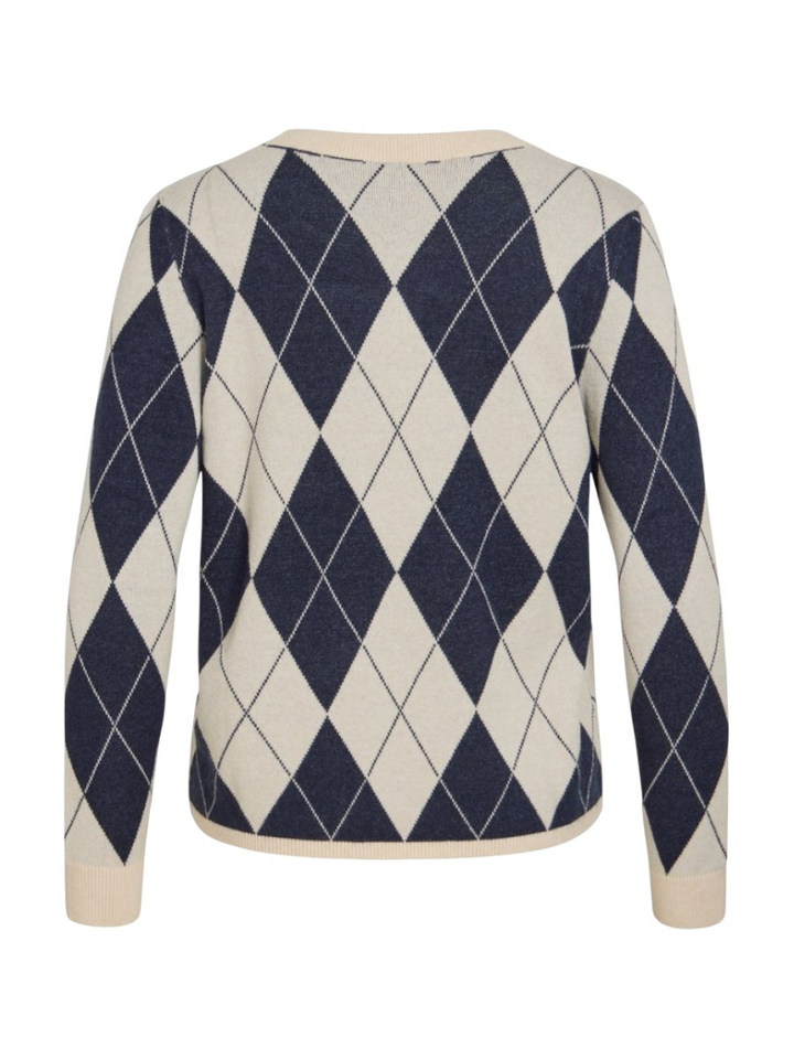 Beige geruiten trui Vitif Vila