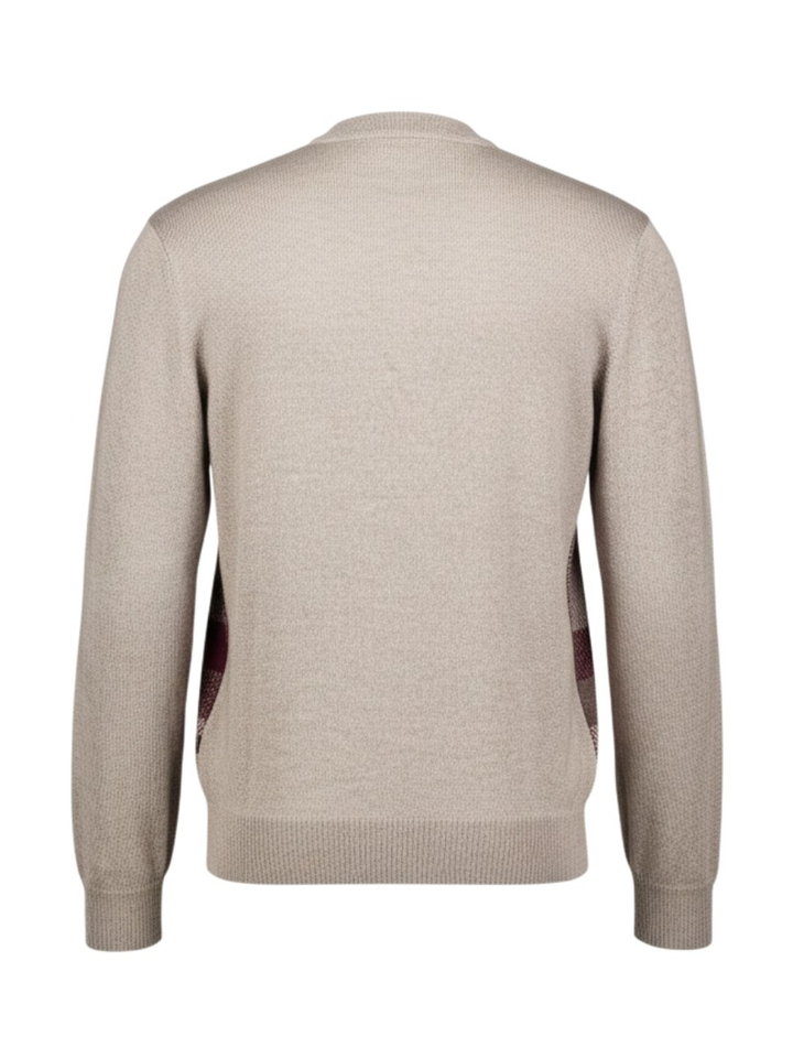 Beige geruite trui Maerz