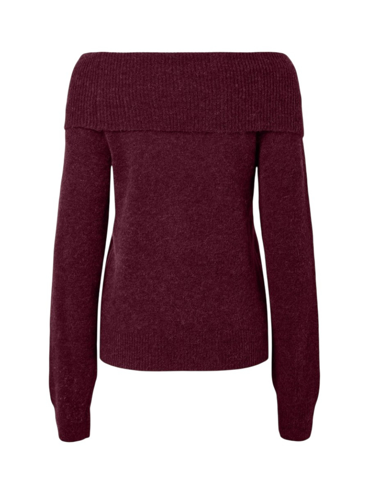 Paarse off shoulder trui Yasjohi Y.A.S 