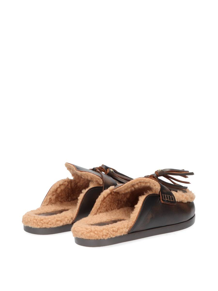 Ranch Tassel Mule - Leather | Coffee Posa