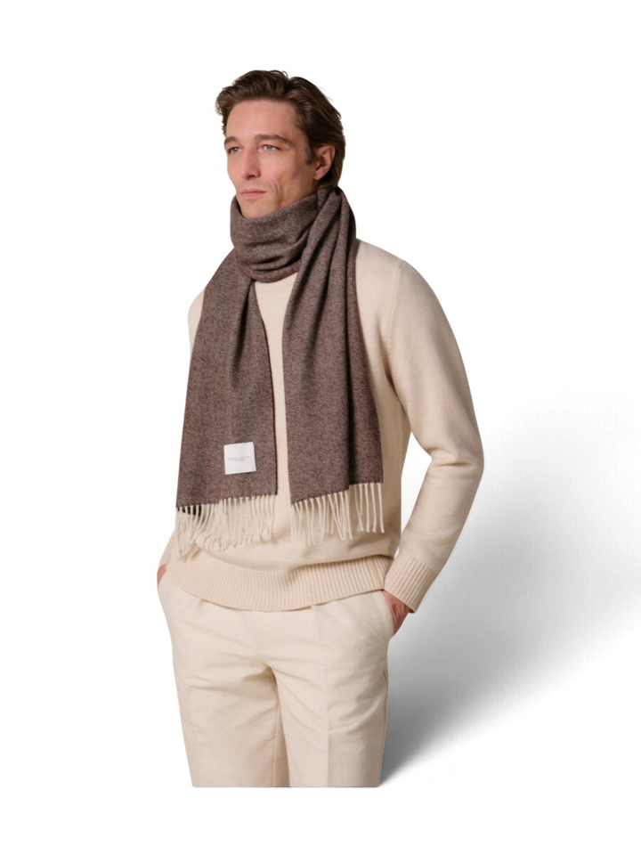Bruine wollen sjaal Profuomo