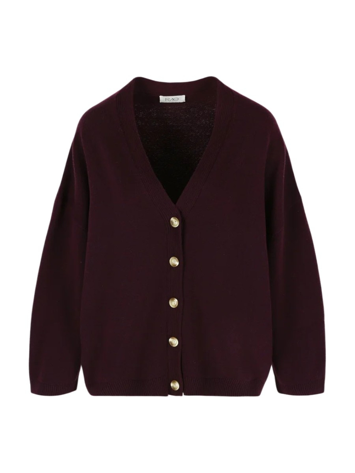 Burgundy oversized cardigan Paulien Rae