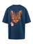Donkerblauwe t-shirt met opdruk Catty AVDW 