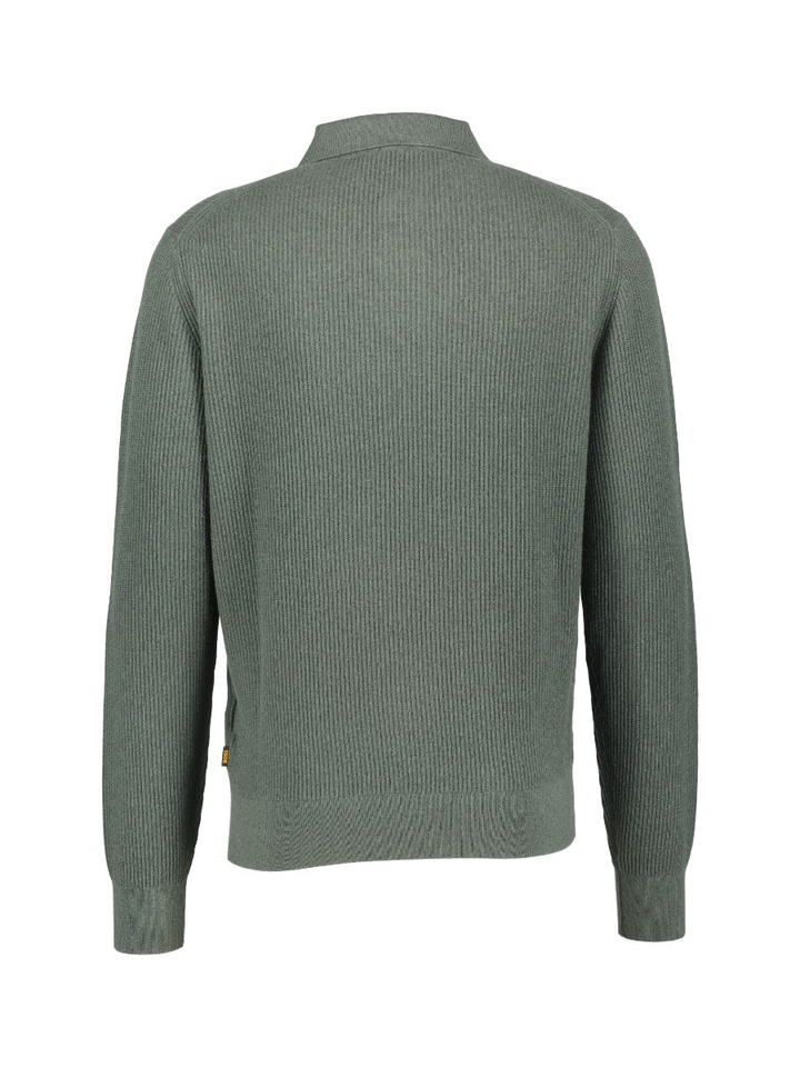 Donkergroene pull met kraag Boss Orange
