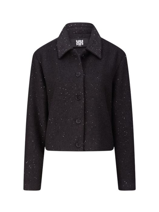 Grijze glitter blazer Riani