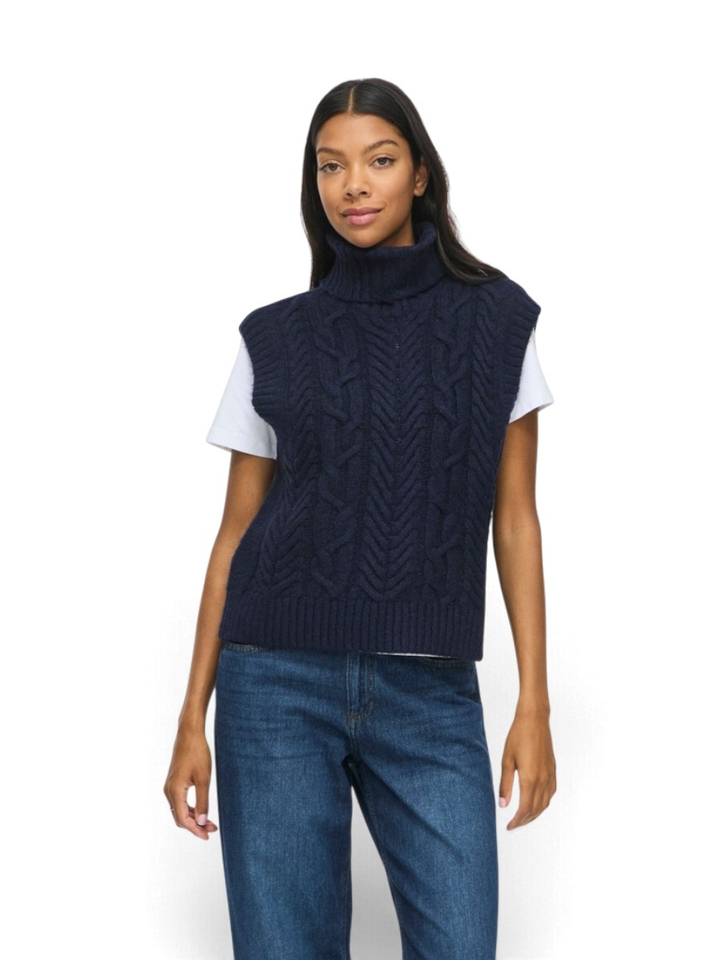 Donkerblauwe cardigan Viopa Vila 