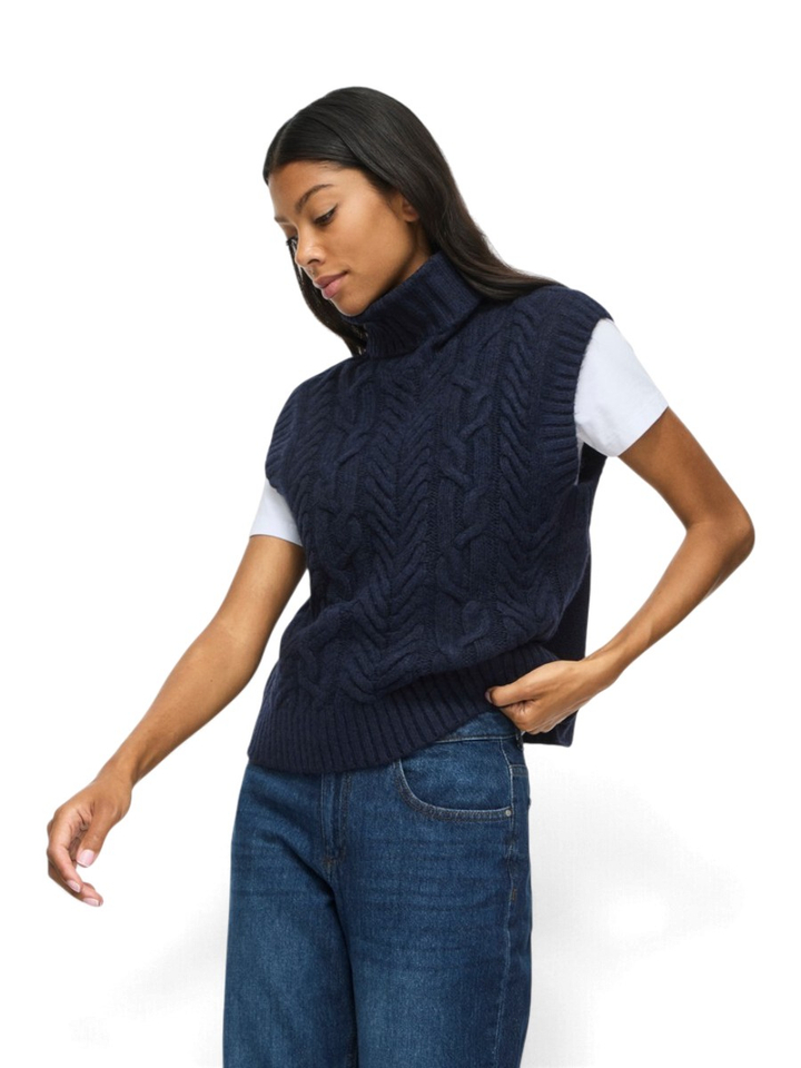 Donkerblauwe cardigan Viopa Vila 
