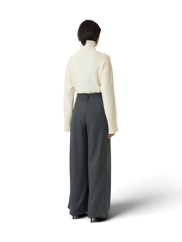 Donkergrijze geklede broek Yaselura Y.A.S