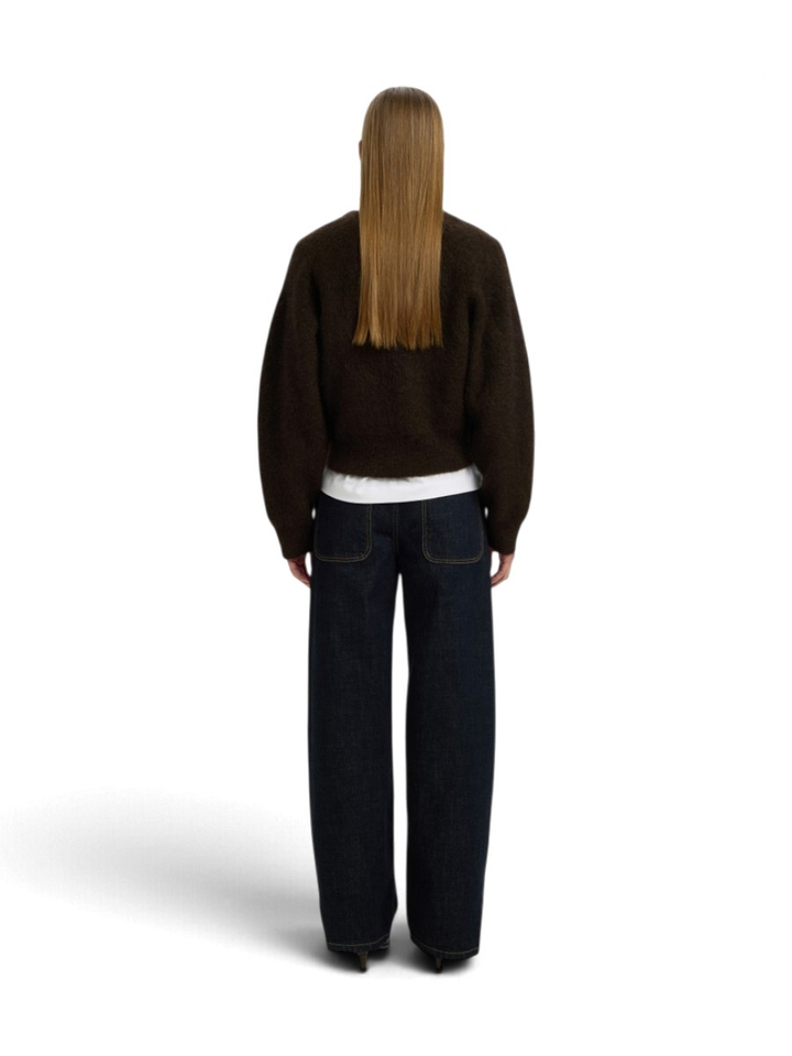 Donkerbruine trui Selected Women