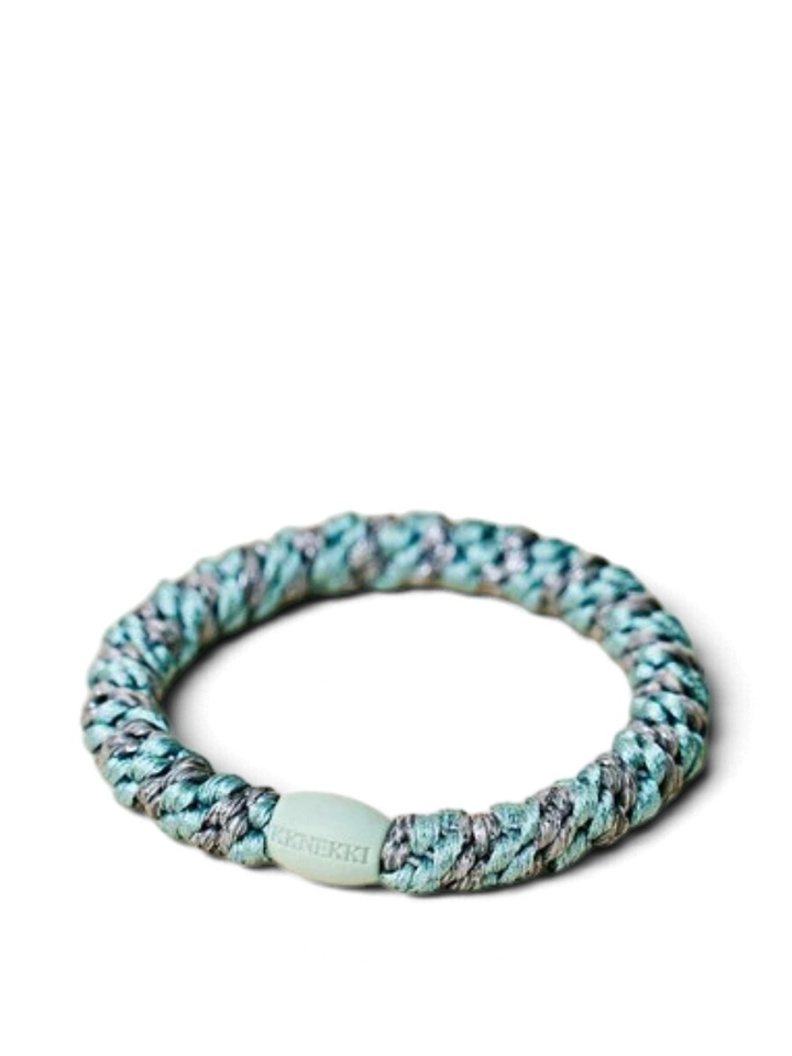 Teal steel grey glitter stripe Kknekki 