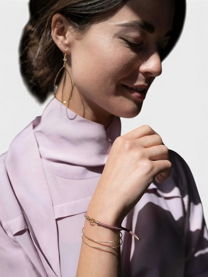 Gouden fijne dubbele armband Ellen Beekmans