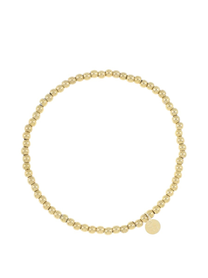 Gouden fijne armband met boldetail Ellen Beekmans